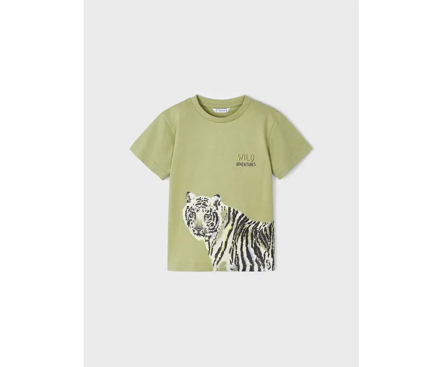 obrazek 1 Mayoral T-Shirt 3007 Zielony Regular Fit