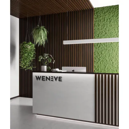 Zdjęcie 275x3x1,8 cm LD Lamele slim (orzech klasyczny) - Lamel ścienny i sufitowy 3D