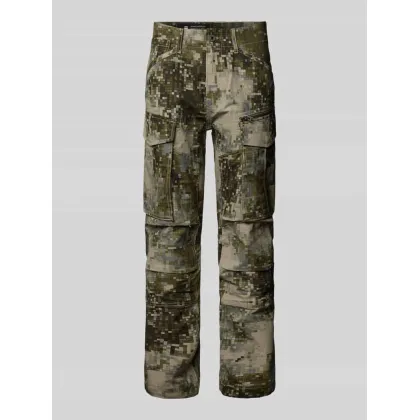 Zdjęcie Spodnie cargo o kroju regular tapered fit z 5 kieszeniami model ‘Rovic’