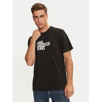 Zdjęcie Karl Lagerfeld Jeans T-Shirt 246D1711 Czarny Regular Fit