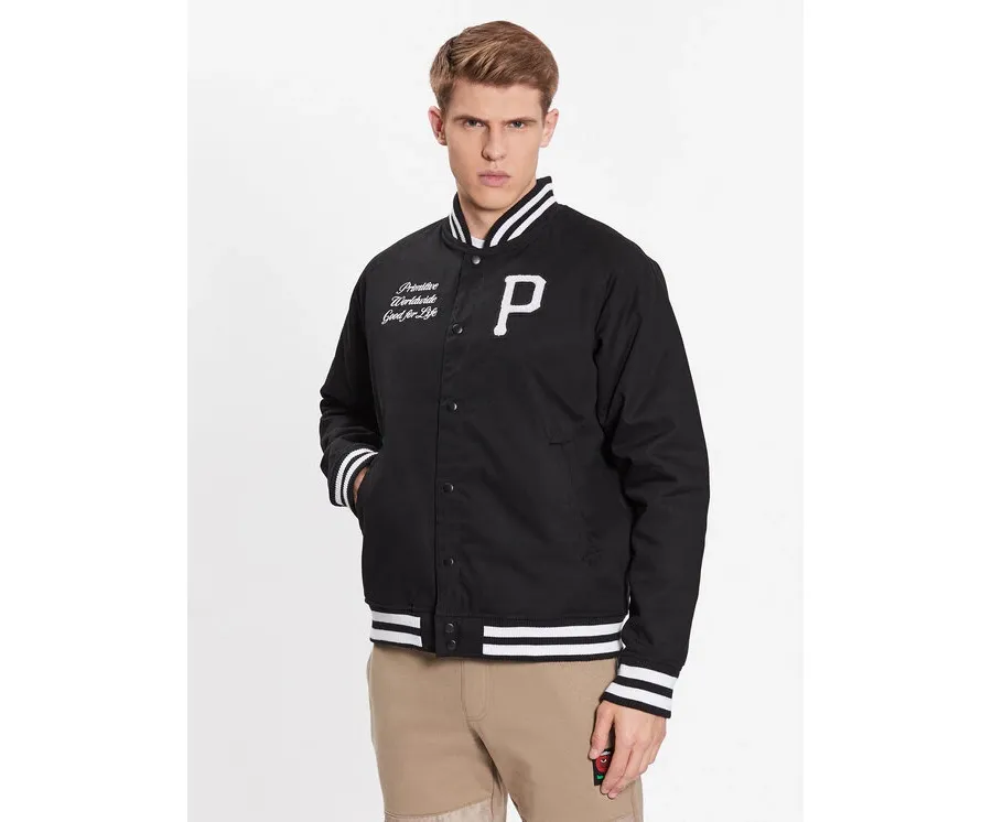 obrazek 1 Primitive Kurtka bomber Union Varsity PA123104 Czarny Regular Fit