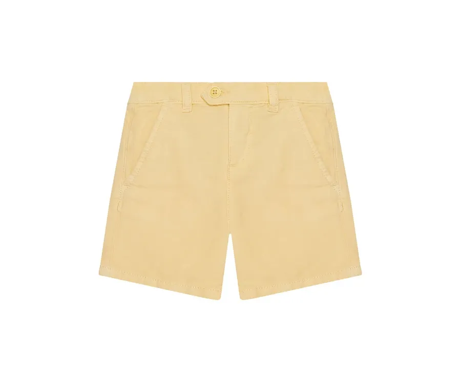 obrazek 1 Guess Szorty materiałowe N5GD09 WG5G0 Żółty Regular Fit