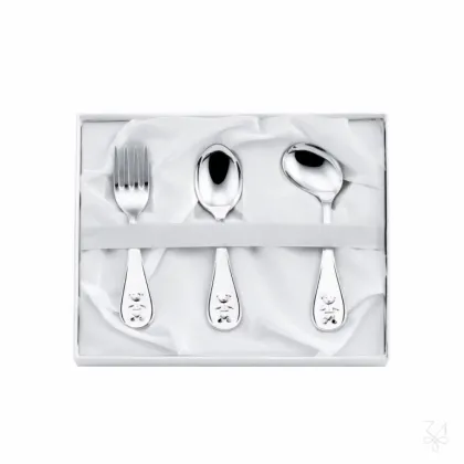 Zdjęcie Piękny zestaw srebrnych sztućców dla dziecka – Zaramella Argenti