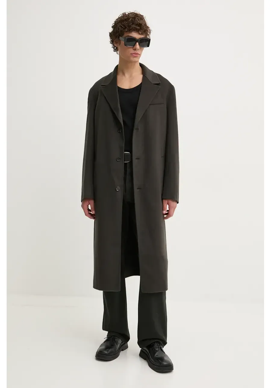 obrazek 1 Nanushka płaszcz DAVIAN męski kolor szary przejściowy NM24PFJK01197