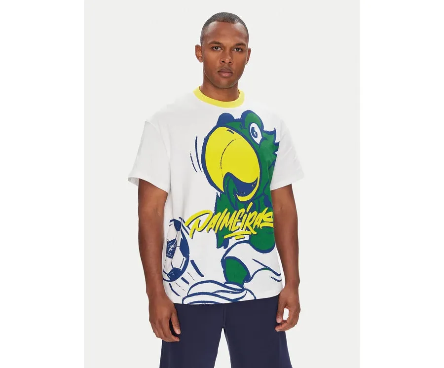 obrazek 1 Puma T-Shirt CWC Hoops x Palmeiras 631705 Biały Regular Fit