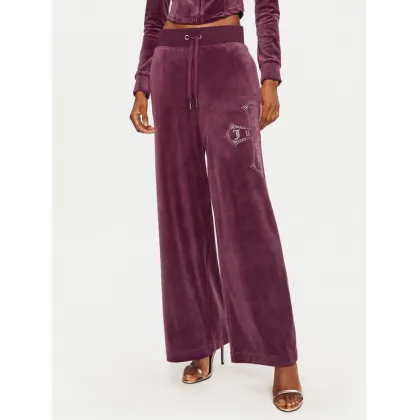 Zdjęcie Juicy Couture Spodnie dresowe Jerry Cross JCBBJ224833 Bordowy Wide Leg