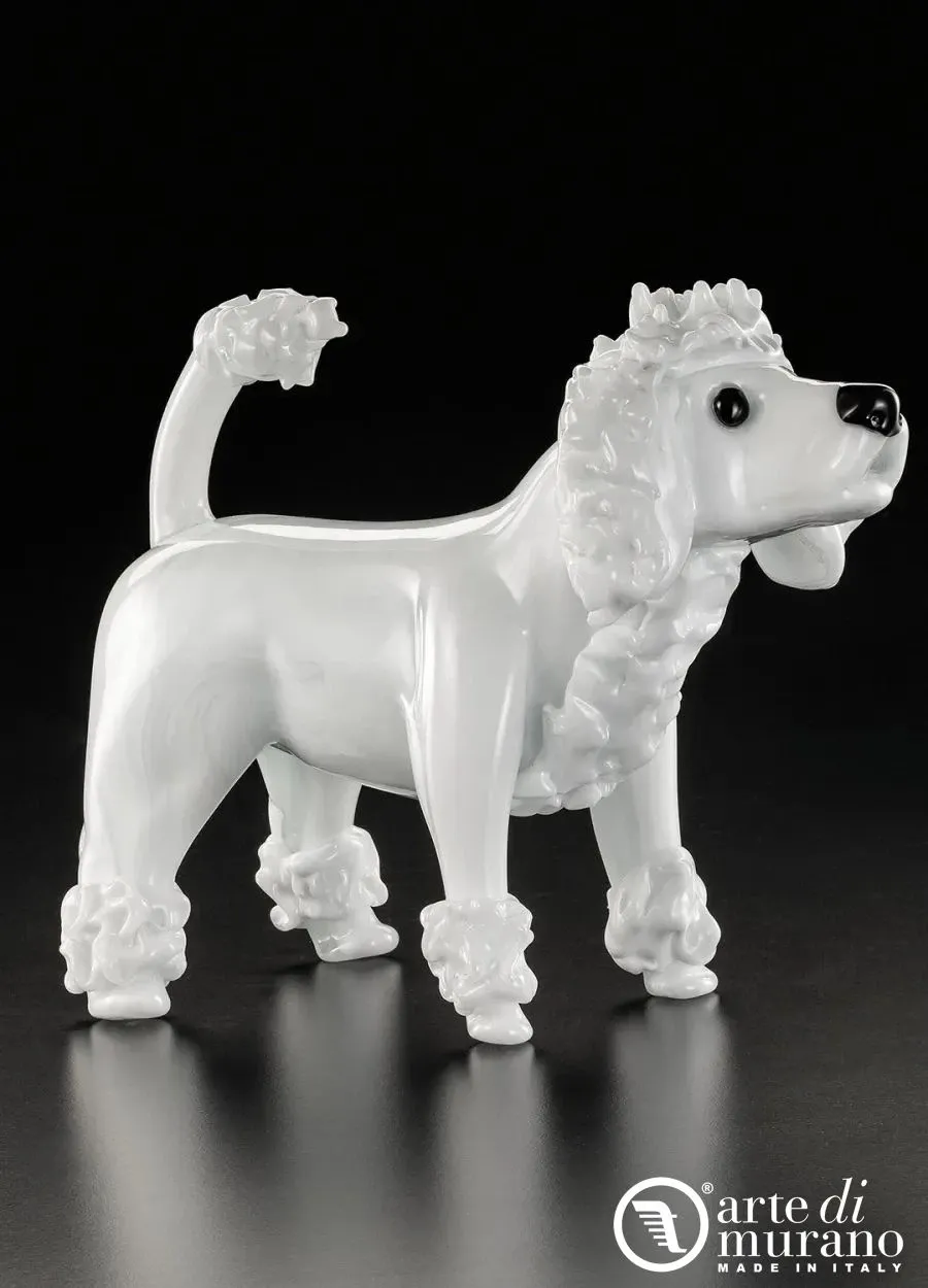 picture 1 A tasteful figurine of a poodle made of Murano glass