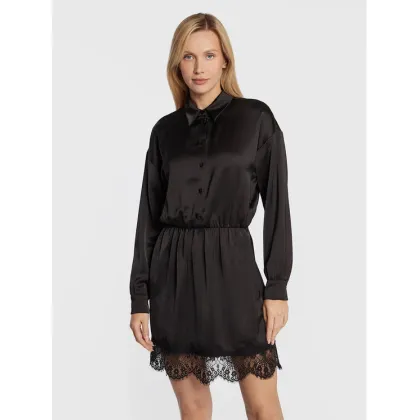 Zdjęcie Nissa Sukienka codzienna RC13336 Czarny Regular Fit