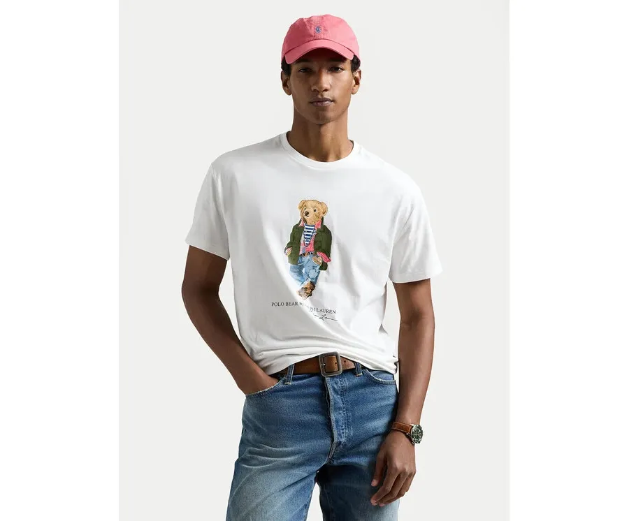 obrazek 1 Polo Ralph Lauren T-Shirt 710854497041 Biały Regular Fit