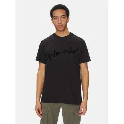 Zdjęcie G-Star Raw T-Shirt Floock G-Script D25148-C784 Czarny Regular Fit