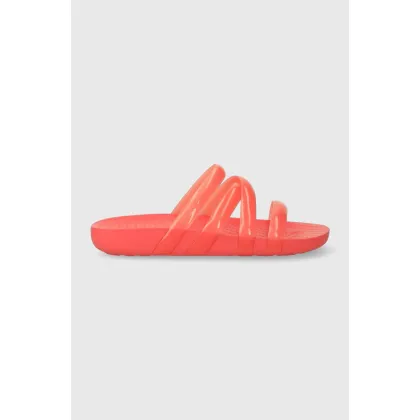 Zdjęcie Crocs klapki damskie kolor pomarańczowy