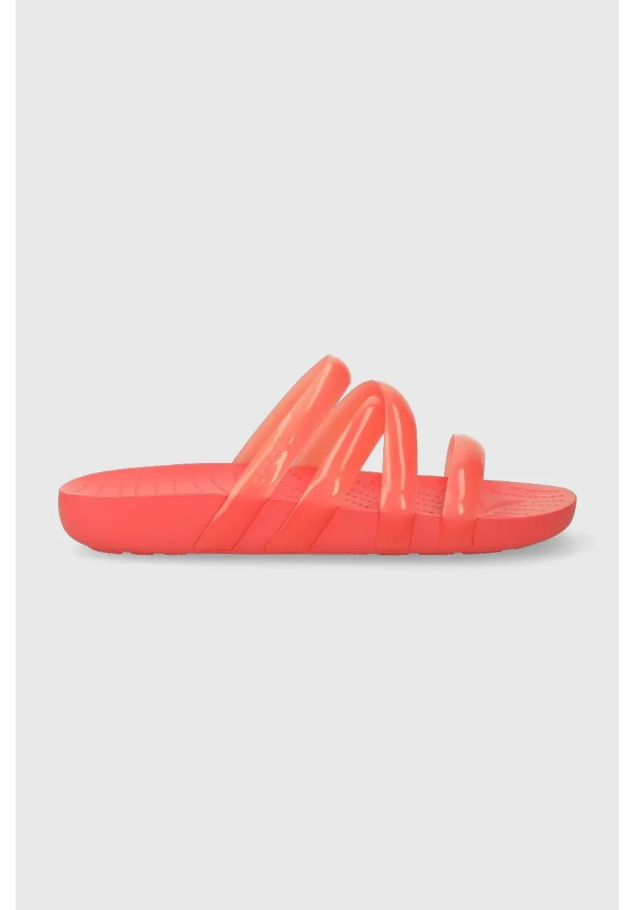 obrazek 1 Crocs klapki damskie kolor pomarańczowy