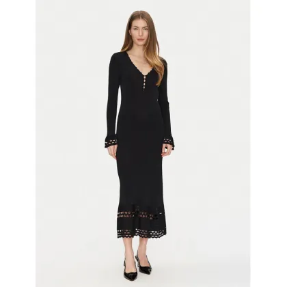 Zdjęcie TWINSET Sukienka dzianinowa 251TP3050 Czarny Slim Fit