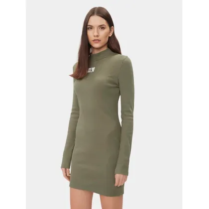 Zdjęcie Calvin Klein Jeans Sukienka codzienna J20J222918 Zielony Slim Fit