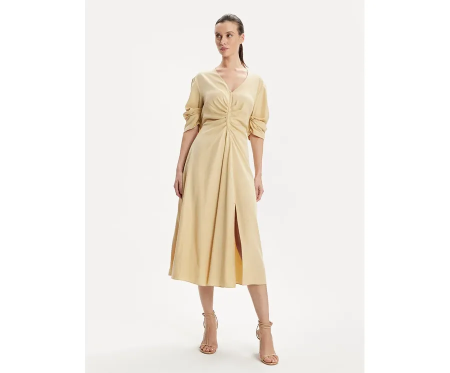 obrazek 1 DKNY Sukienka codzienna D2A4BIAM Beżowy Regular Fit