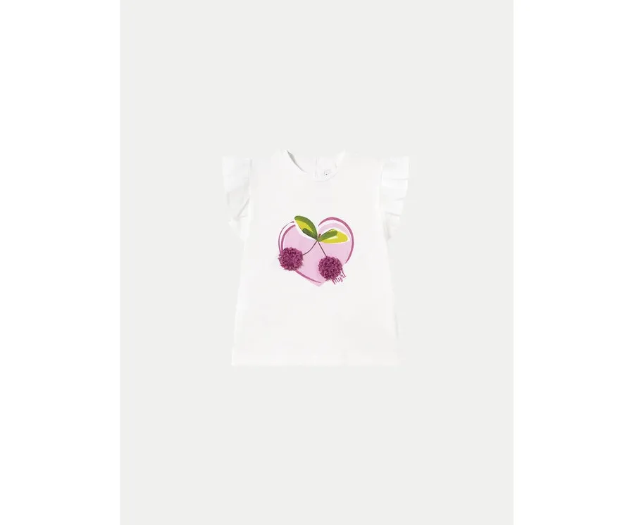 obrazek 1 Mayoral T-Shirt 1042 Biały Regular Fit