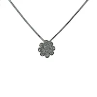 Picture Stylish necklace with a flower pendant from the Diamonds Grace collection