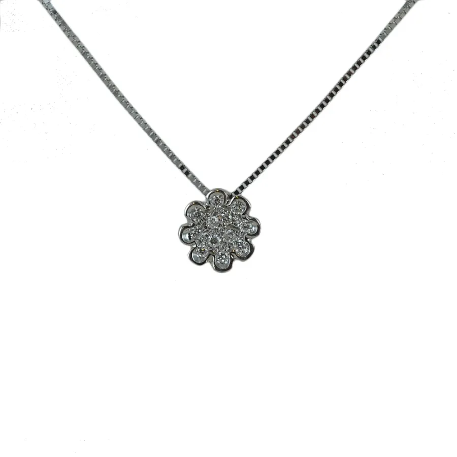 obrazek 1 Stylowy naszyjnik z zawieszką kwiatową z kolekcji Diamonds Grace