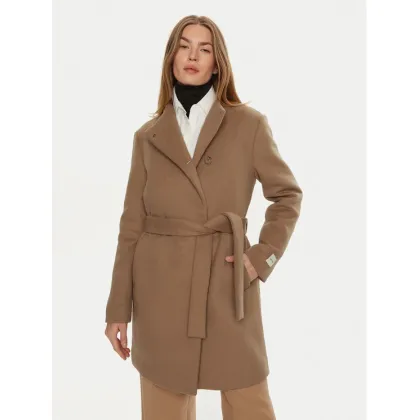 Zdjęcie Calvin Klein Płaszcz wełniany K20K207700 Beżowy Regular Fit