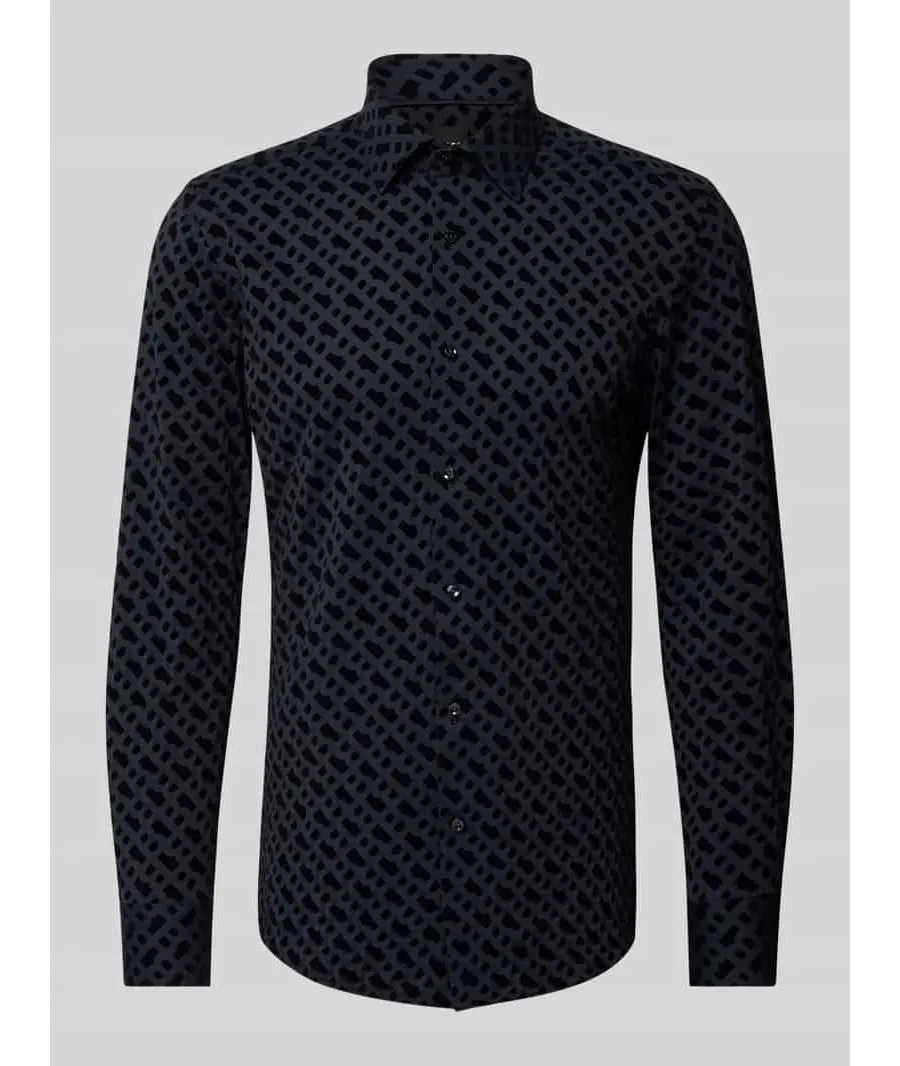 obrazek 1 Koszula biznesowa o kroju slim fit z kołnierzykiem typu kent model ‘Hank’