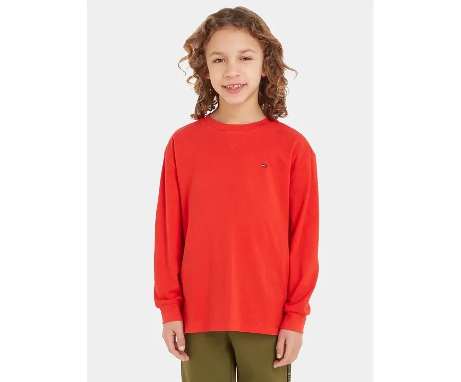 obrazek 1 Tommy Hilfiger Bluzka Essential KB0KB08576 S Pomarańczowy Regular Fit