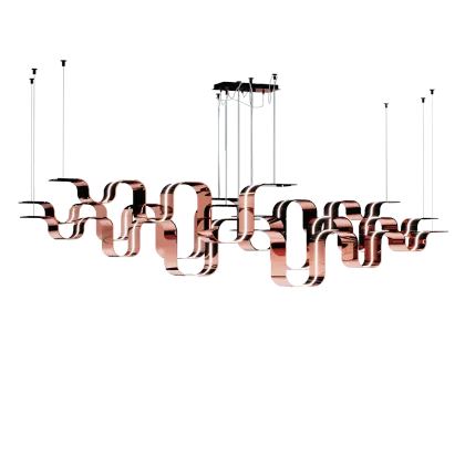 Zdjęcie Designerska lampa wisząca w formie wstążki