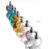 Zdjęcie Włoski dozownik na mydło z ręcznie szlifowanego kryształu w kolorze żółtym - Il Paralume Marina