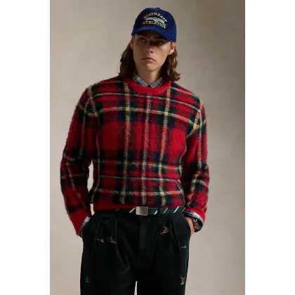 Zdjęcie Polo Ralph Lauren sweter wełniany męski kolor czerwony ciepły 710949292