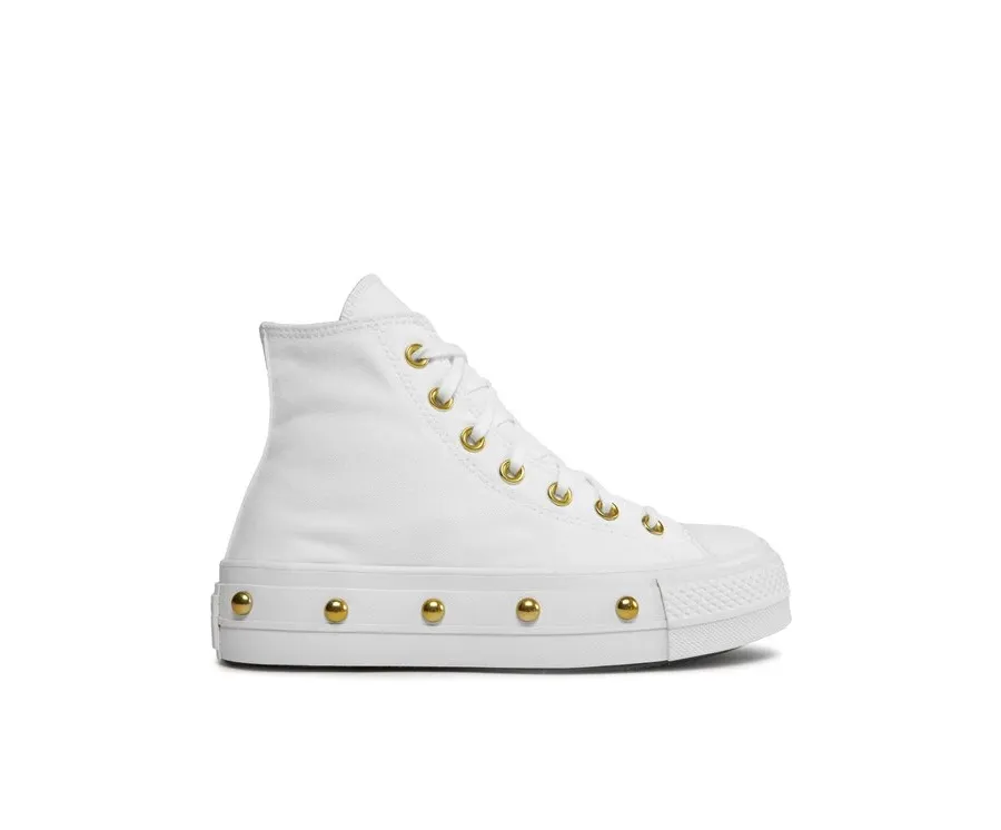 obrazek 1 Converse Trampki Chuck Taylor All Star Lift Platform Star Studded A06787C Biały