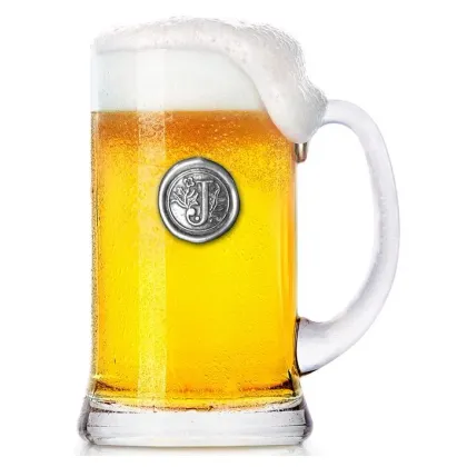 Picture A fantastic beer mug with an initial in an elegant package
