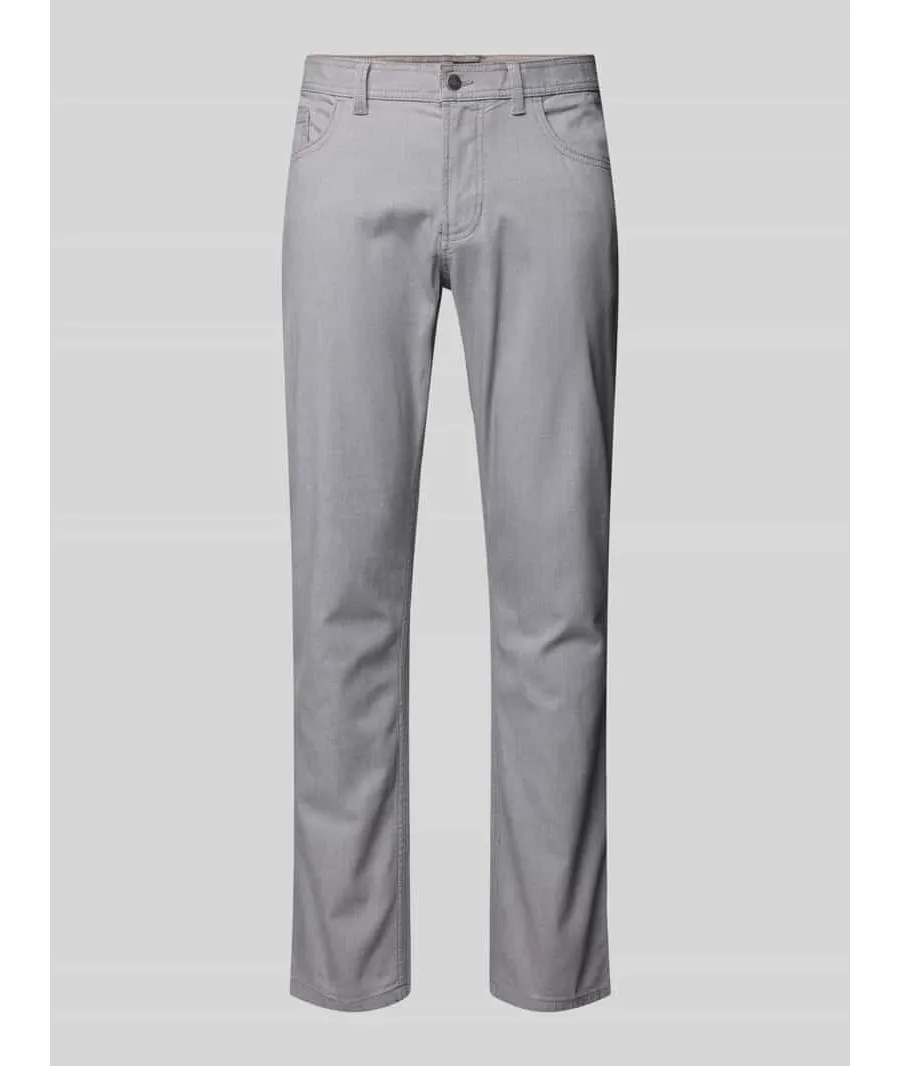 obrazek 1 Spodnie o kroju regular fit z dodatkiem bawełny