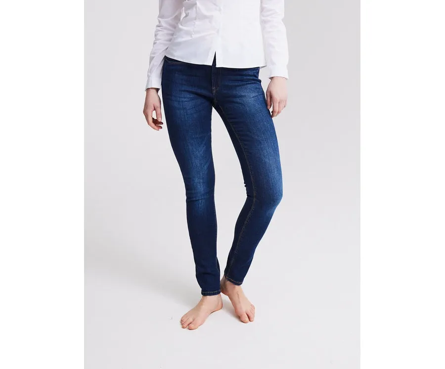 obrazek 1 ICHI Jeansy 102011 Niebieski Skinny Fit