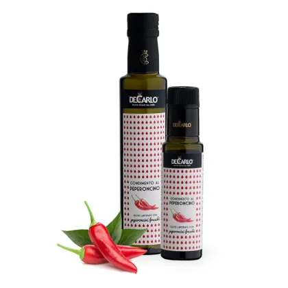 Zdjęcie Włoska oliwa z oliwek o smaku papryczek chilli, 250 ml