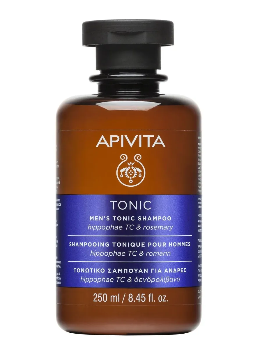obrazek 1 Apivita Tonic Wzmacniający szampon przeciw wypadniu włosów dla Mężczyzn 250 g