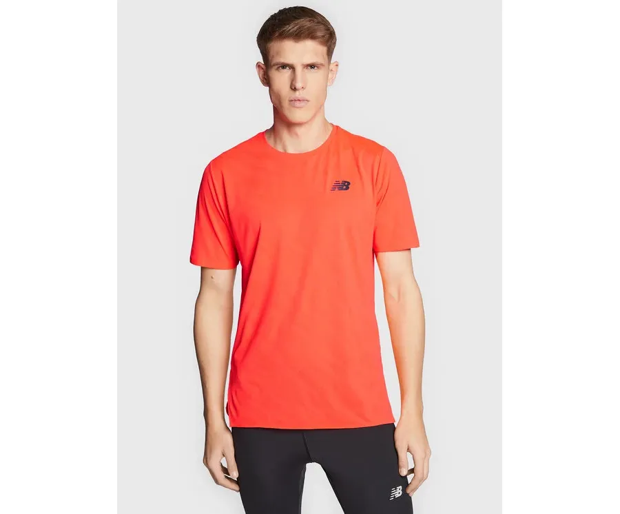 obrazek 1 New Balance Koszulka techniczna Speed Jacquard MT23281 Pomarańczowy Athletic Fit
