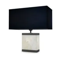 Picture A wonderful marble lamp with a black nickel finish