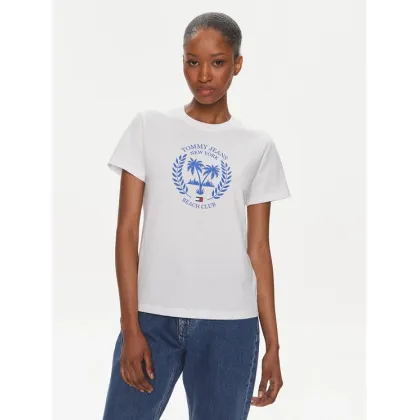 Zdjęcie Tommy Jeans T-Shirt Prep Luxe DW0DW17835 Biały Regular Fit