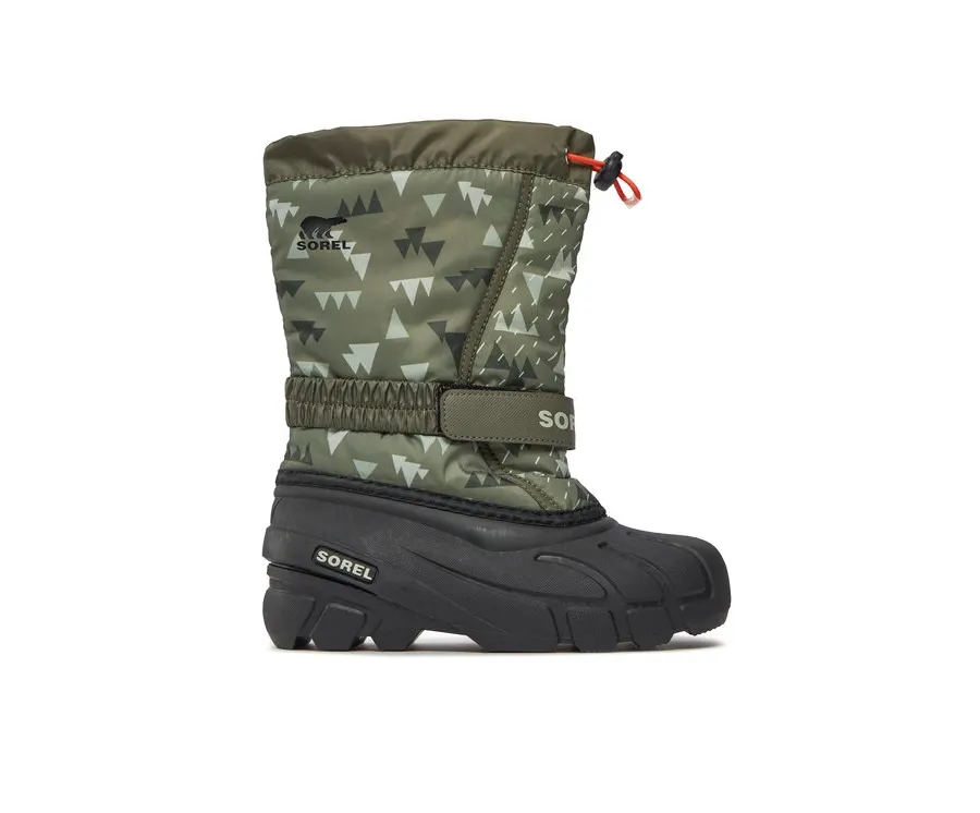 obrazek 1 Sorel Śniegowce Youth Flurry™ Print NY3504-397 Zielony