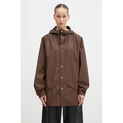 Zdjęcie Rains płaszcz Jacket W3 kolor brązowy przejściowa 12010-23