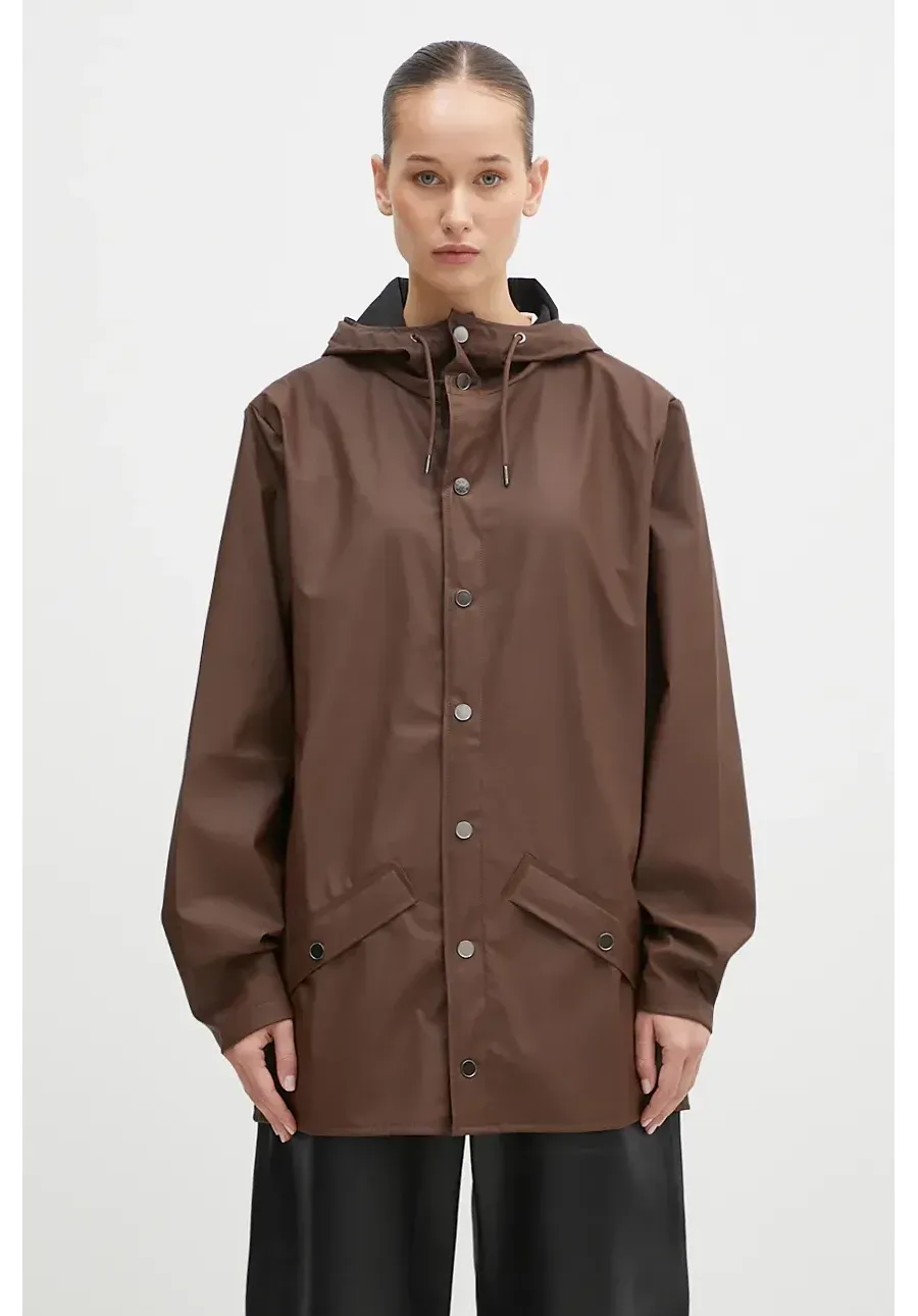 obrazek 1 Rains płaszcz Jacket W3 kolor brązowy przejściowa 12010-23