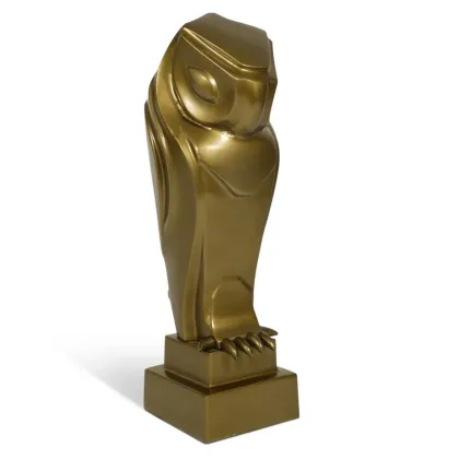 Picture A stylish decorative owl figurine for your desk or living room