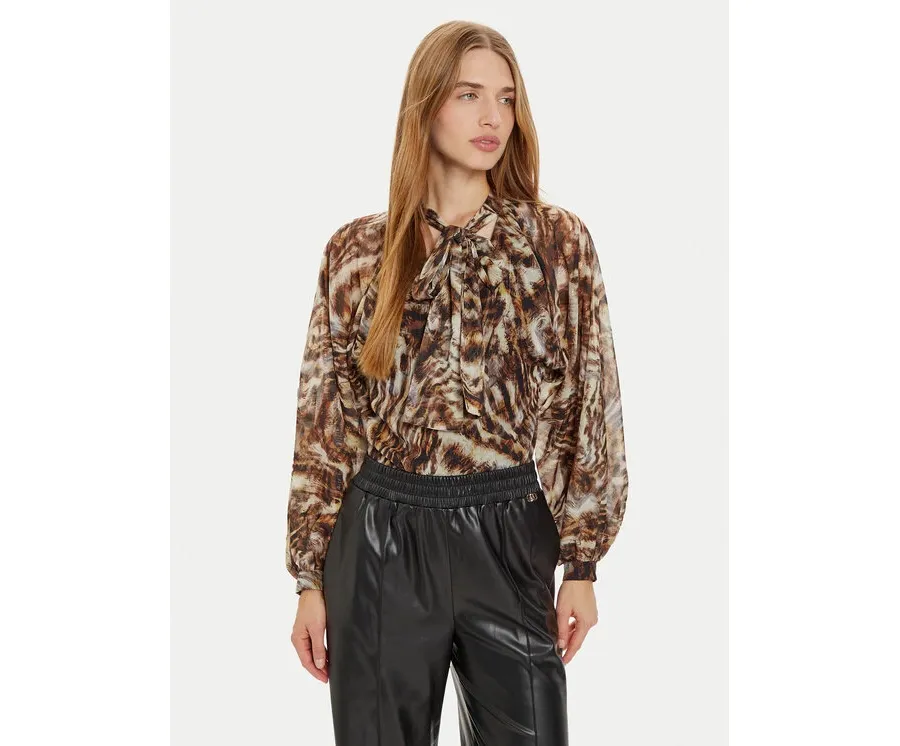 obrazek 1 Liu Jo Bluzka WF4151 T4184 Brązowy Regular Fit