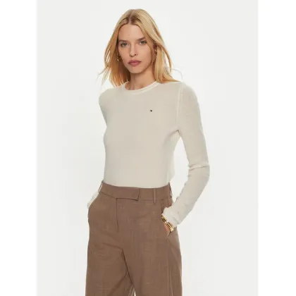 Zdjęcie Tommy Hilfiger Sweter WW0WW44161 Écru Regular Fit