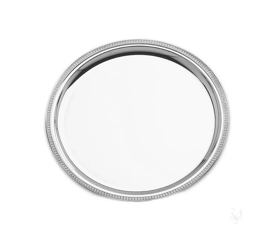 obrazek 1 Platerowany srebrem talerz na ciasto o nowoczesnym designie - Zaramella Argenti