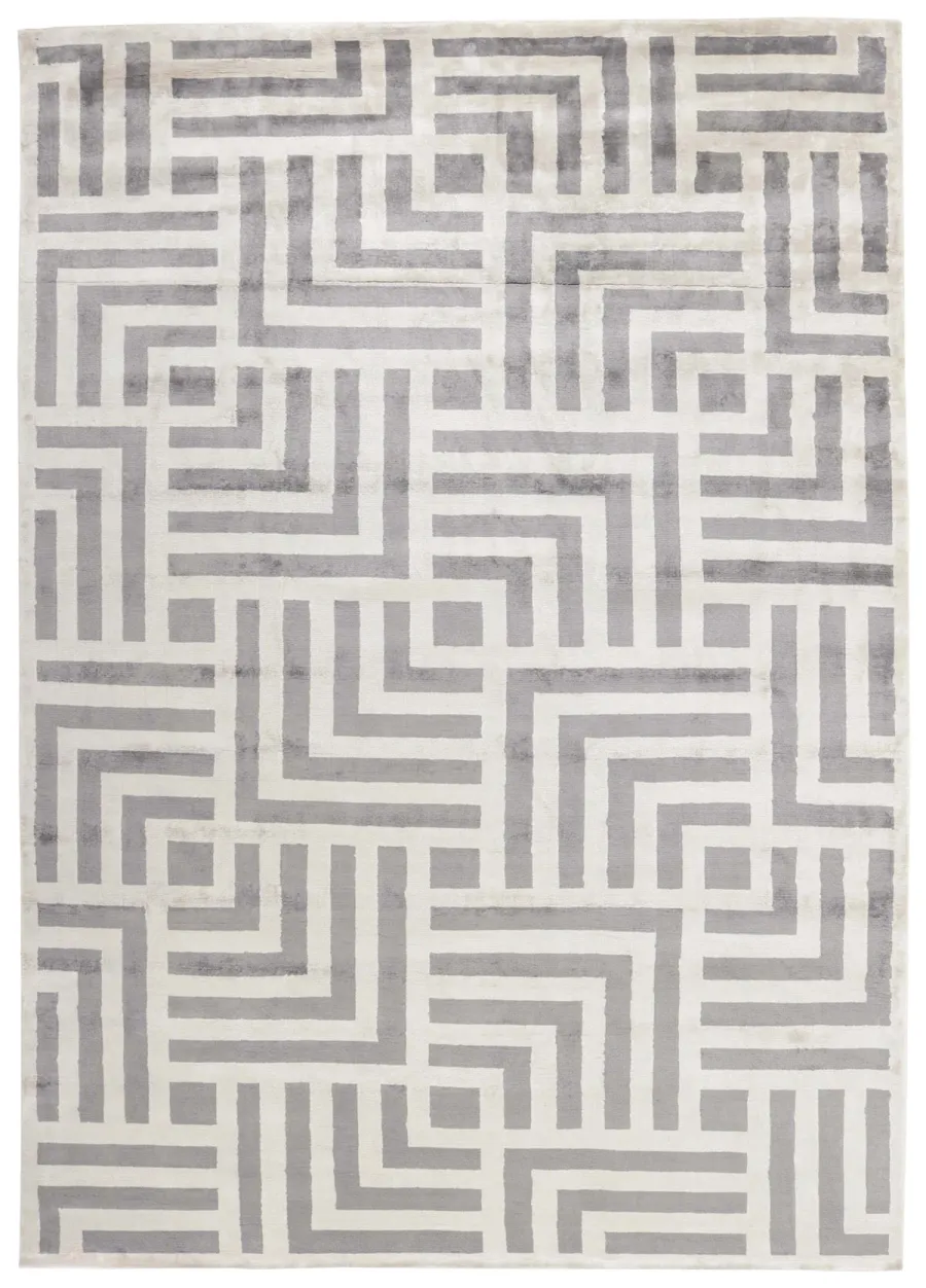 picture 1 Unusual gray geometric rug - COSMOU AVENUE 7054