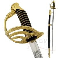 Picture Saber of the General Administrator of the Belgian Customs Service with scabbard