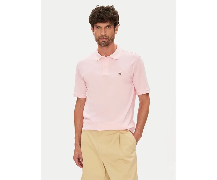 obrazek 1 Gant Polo Shield Piqué 2210 Różowy Regular Fit