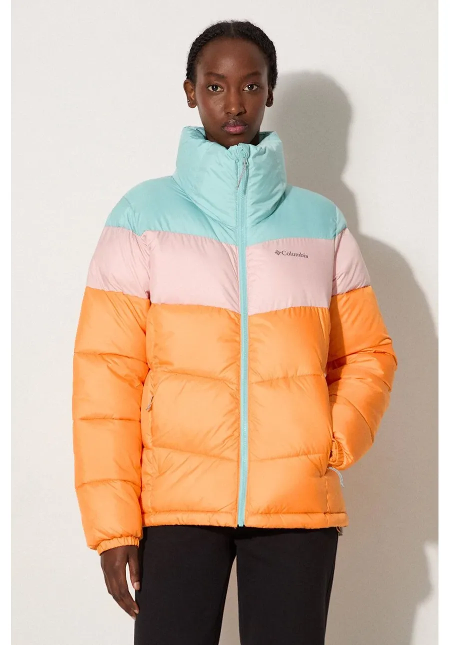 obrazek 1 Columbia kurtka Puffect Color Block Jkt damska kolor pomarańczowy zimowa 1955101