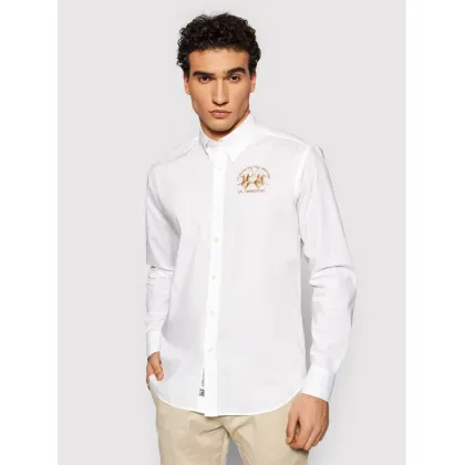 Zdjęcie La Martina Koszula Poplin CCMC01 PP003 Biały Regular Fit