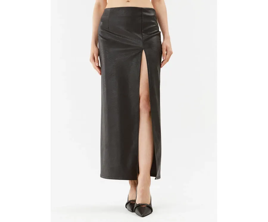 obrazek 1 Rinascimento Spódnica z imitacji skóry CFC0115150003 Czarny Regular Fit